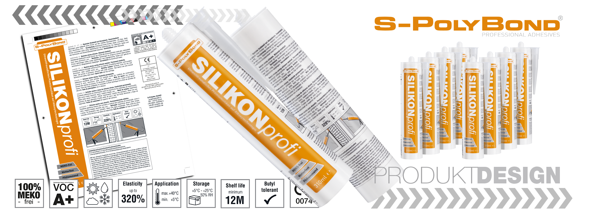 Kartuschendesign für Silikone von S-Polybond Silikonprofi
